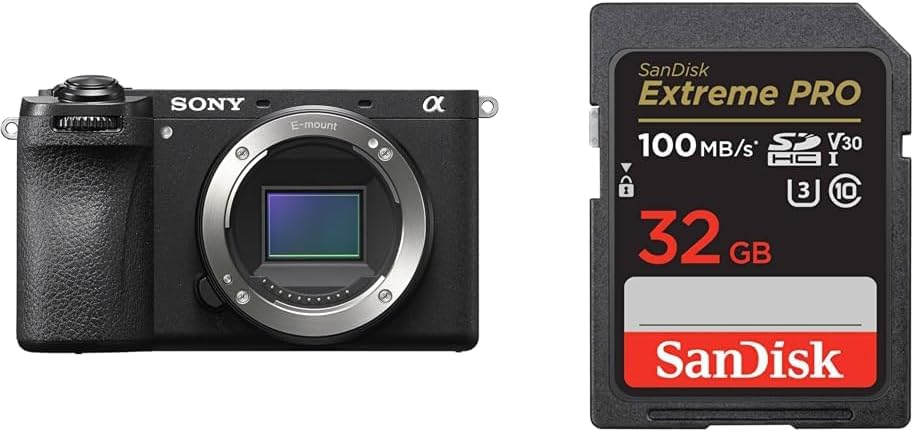 Sony APS-C Mirrorless SLR Camera α6700 Body (No Lens) Black ILCE-6700 + [SanDisk SD Card] SanDisk SD Card 32GB SDHC Class 10 UHS-I V30 Read Up to 100MB/s SanDisk Extreme PRO SDSDXXO-032G-GHJIN New