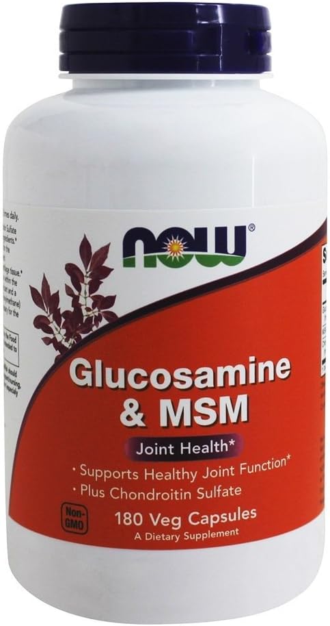 NOW Foods - Glucosamine and MSM 750/250 Mg - 180 Capsules