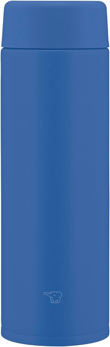 Zojirushi SU-AA48-AA Water Bottle, 16.2 fl oz (480 ml), Zojirushi's Advanced Classic Mug, Dishwasher Safe, Seamless Stopper, Only 2 Parts to Wash, Compact, Hot & Cold Retention, Screw, Blue