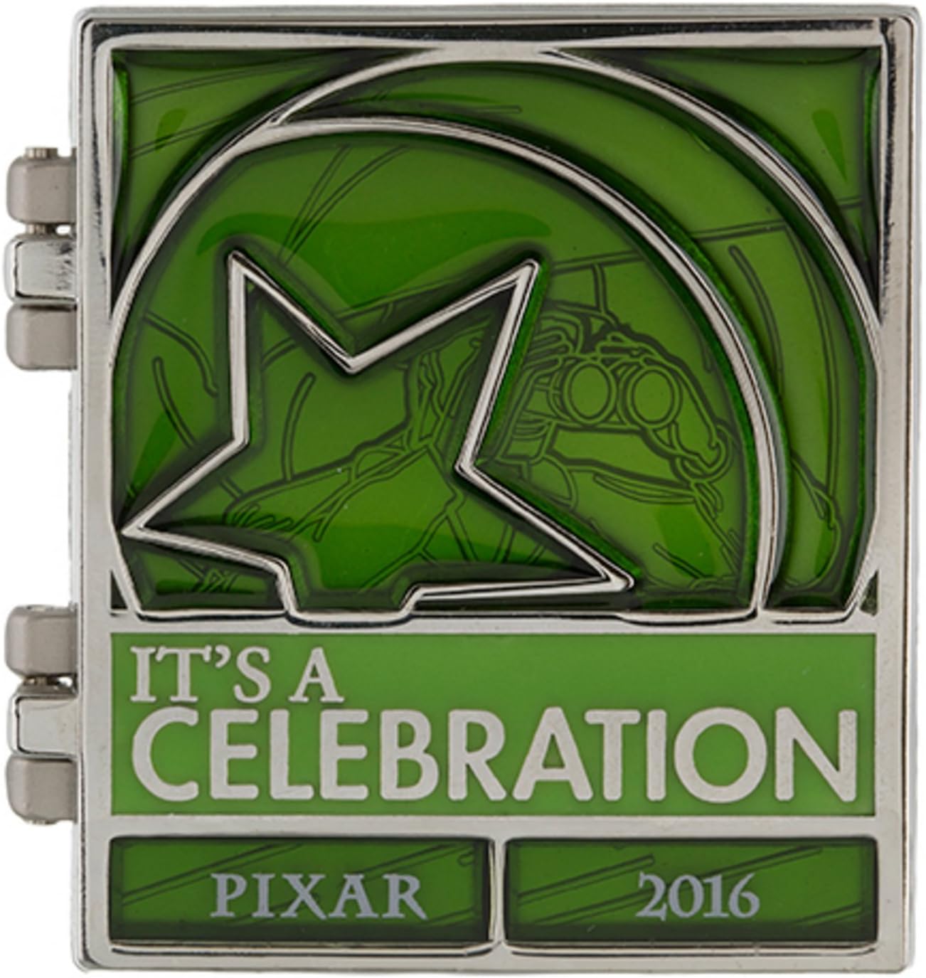 Disney Parks 2016 Pixar It's a Celebration Countdown Hinge Pin - Green Army Men - LE 750, Vidrio