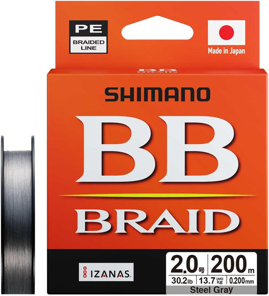 Shimano PE Line BB Braid LD-M64Y No. 2.0 Steel Gray