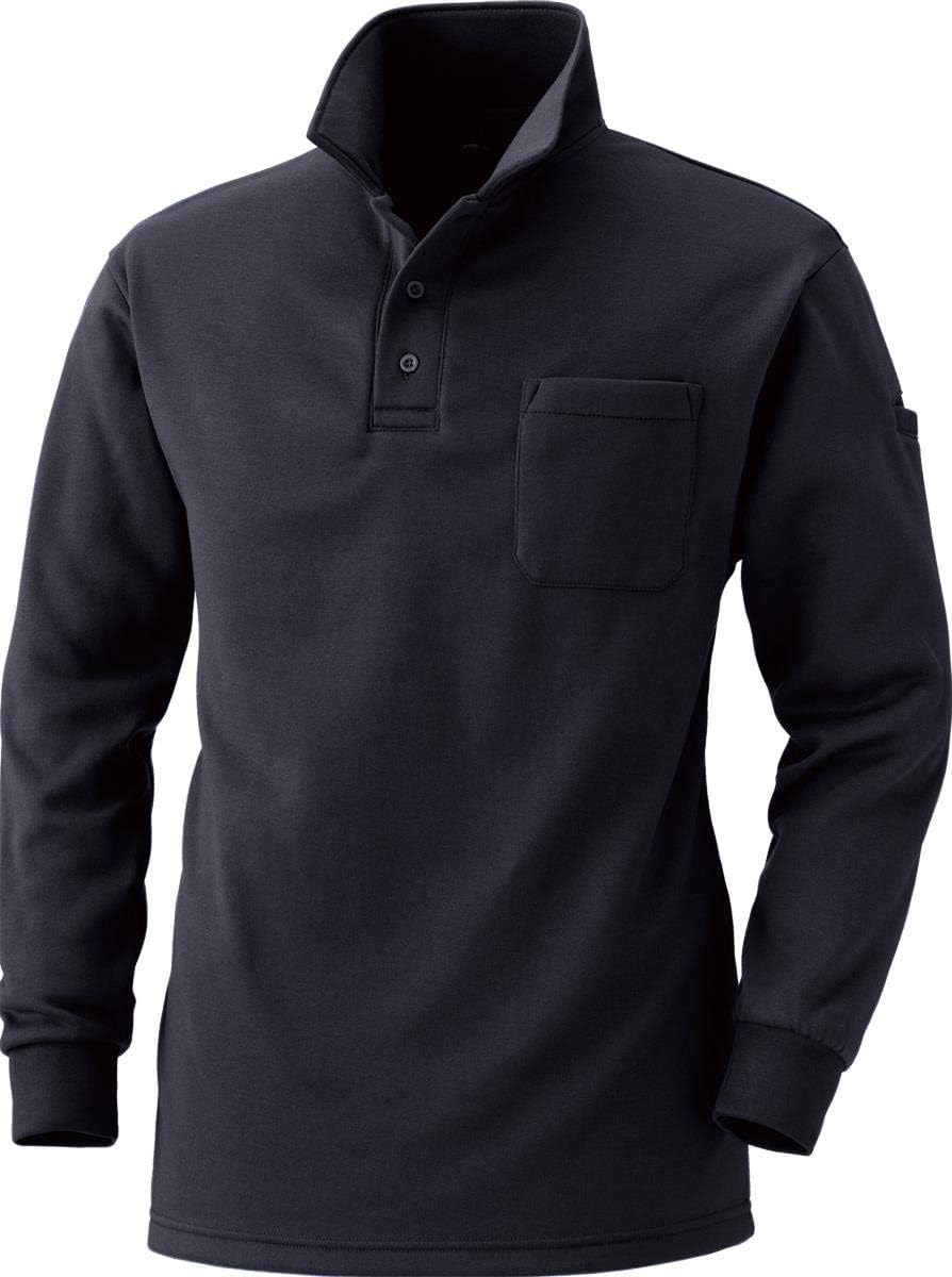 [Murakami Clothing] MK: 236 Stylish Fleece Lined Polo Shirt [Architecture Construction Tobi Craftsman Cool Work Clothes Work Clothes Cold Fall Winter Warm]