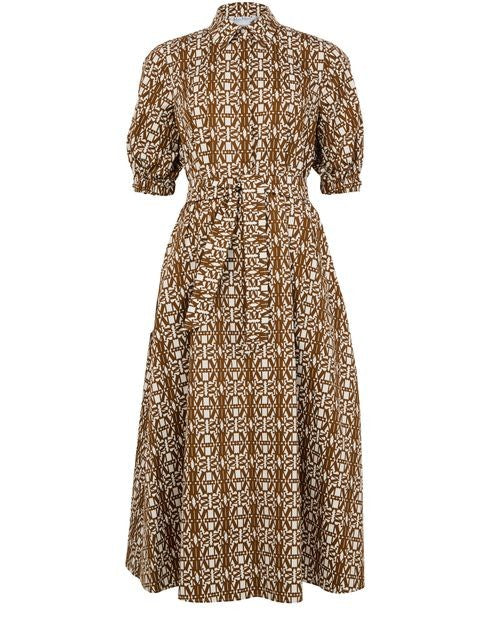 MAX MARA Luxgi コットンポプリン マキシ丈 ニットワンピース - Image 1