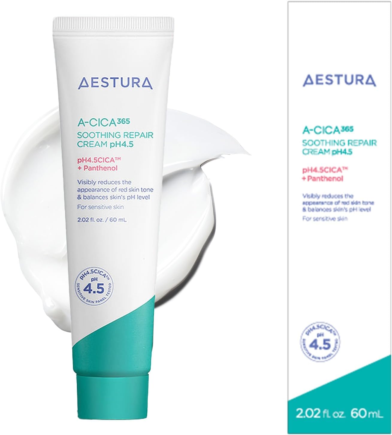 AESTURA 365 Soothing Repair Cream pH 4.5 fl oz (60 ml) Deer Cream Weak Acid Korean Cosmetics Moisture Moisturizing Rough Skin Care Niacinamide Madecassoside CICA Cream Pore Care Sensitive Dry Skin