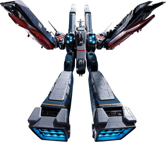 Tamashi Nations DX Chogokin Super Time Fortress Macross SDF-1 Macross, Approx. 27.6 inches (700 mm), ABS & Die-Cast Painted Action Figure