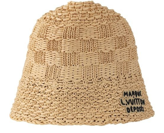 LOUIS VUITTON Damier Raffia Hat - Image 1