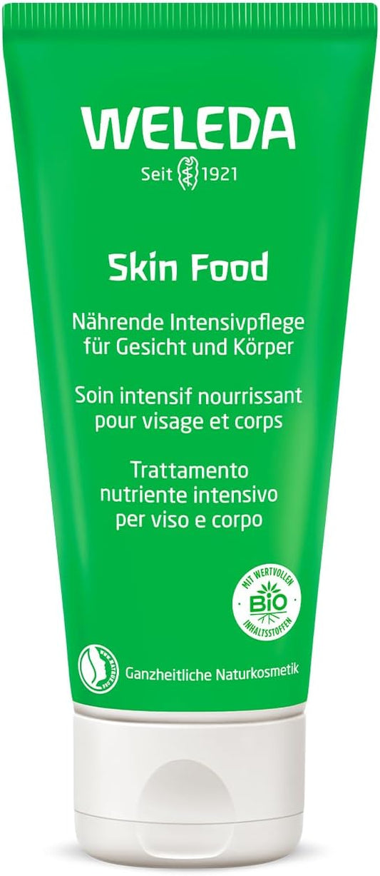 Weleda Skin Food, 2.5 fl oz (75 ml), Intensive Moisturizing Whole Body Cream, Moisturizing Cream, Hand Dry, Herbal Scent, Naturally Derived Ingredients, Organic