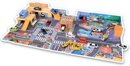 タカラトミー(TAKARA TOMY) 『 トミカ かんたんおかたづけ! にぎやかサウンドタウン 』 ミニカー 車 おもちゃ unisex 3歳以上 玩具安全基準合格 STマーク認証 TOMICA