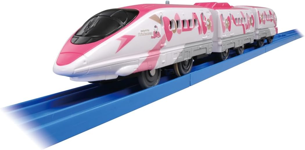 Takara Tomy "Plarail S-18 Hello Kitty Shinkansen", Train Toy, Ages 3 and Up, Passed Toy Safety Standards, ST Mark Certified, PLARAIL TAKARA TOMY
