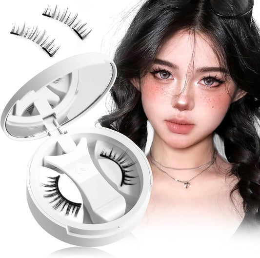 Magnetic False Eyelashes, Magnetic Eyelashes, Magnetic False Eyelashes, Integrated, Reusable, No Glue Required, Ultra Lightweight, Large Eyelashes, Magnet, High Quality Fiber, Long Lasting,