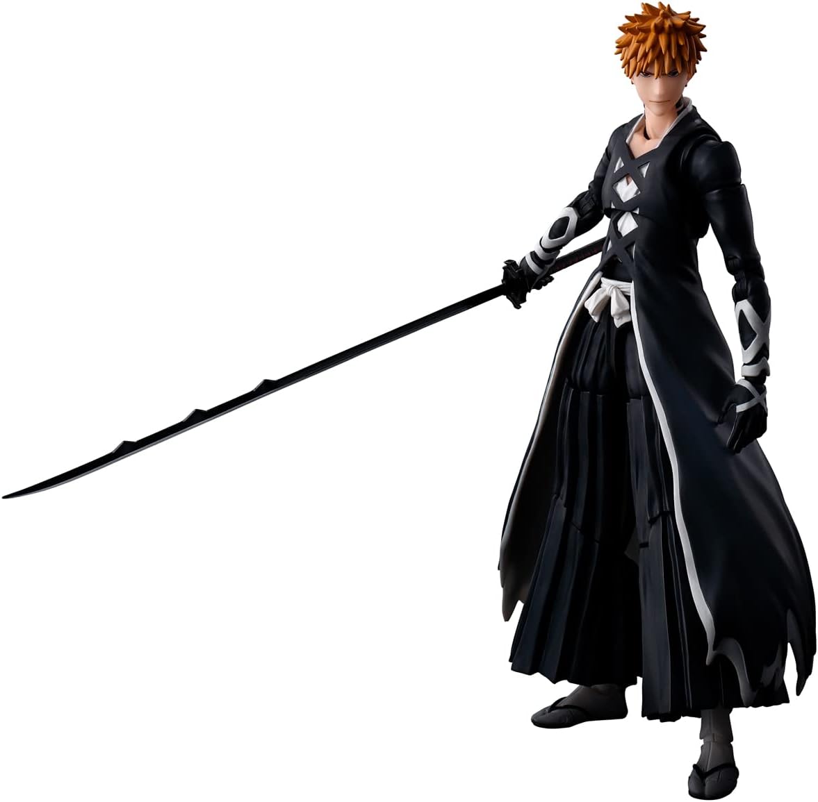 BANDAI SPIRITS S.H. Figuarts BLEACH Millennial Blood War: Ichigo Kurosaki - Manjikana, Tenjigetsu, Approx. 6.1 inches (155 mm), ABS & PVC Pre-painted Action Figure