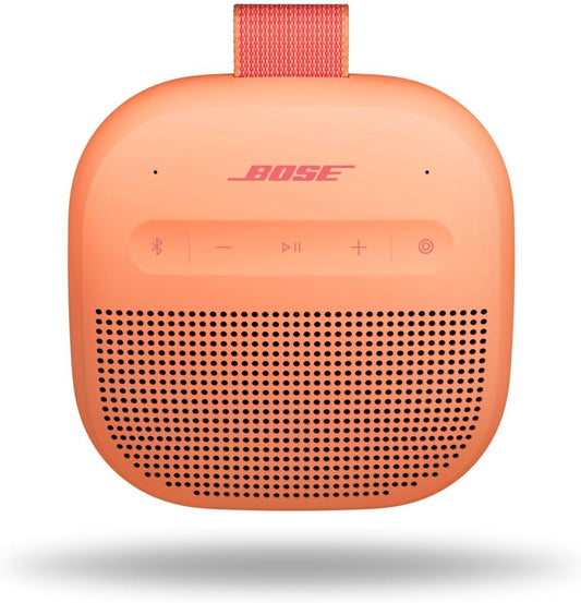 Bose SoundLink Micro Portable Speaker LE (2nd Generation) Up to 12 Hours of Continuous Playback Waterproof Dustproof Bluetooth Mini Outdoor Speaker Sunset Peach