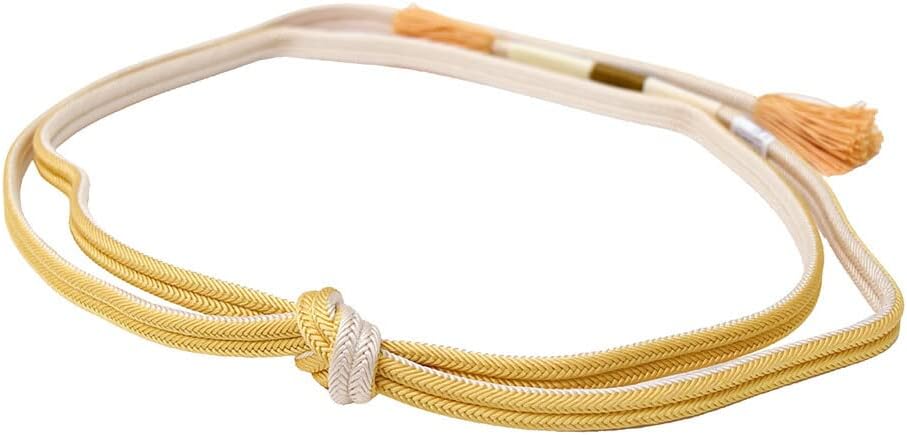 Nagomiya, Pure Silk Belt Keikan (Day/Night), Bright, Regular Scale, Traditional Crafts, Kyoto Braid, Loose Bunch, Stranded Tassel, Women's