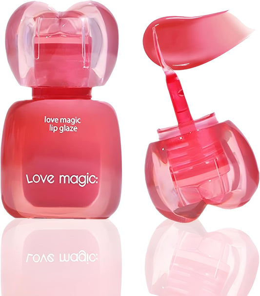 SWEET NIGHT Lip Gloss, Strawberry Pink, Sweet Nuance, Color Lip, Long Time Color Keeping Time, Tint, Juicy Lip, Cute Appearance (04-Strawberry)