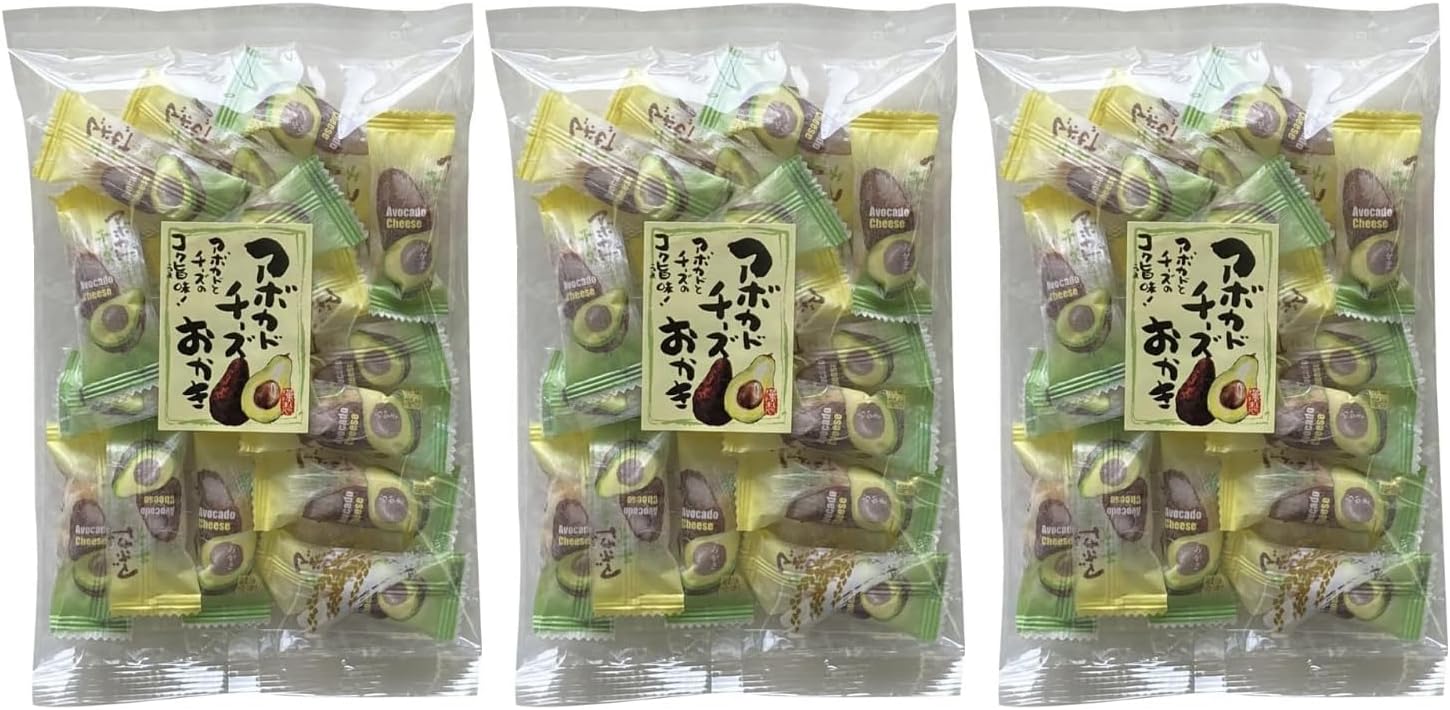 Izaki Shoten Avocado Cheese Okaki 42g x 3 Bags