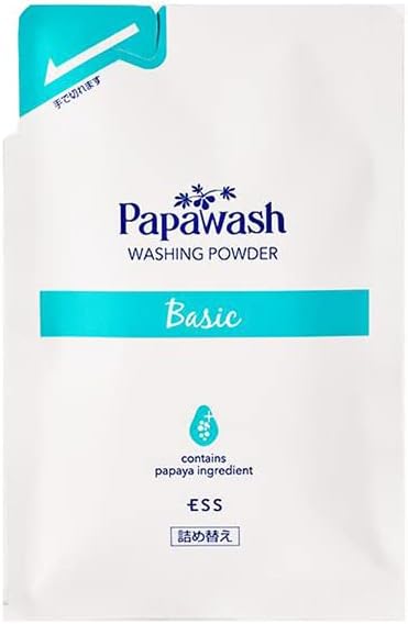 ESS Papa Wash, Basic Refill (Refreshing Type), 2.1 oz (60 g), 2 Months Supply, Papawash Enzyme, Enzyme Facial Washing Powder, Pores, Blackheads, Dullness, Corneum Plug, Removal, Moisturizing, Acne