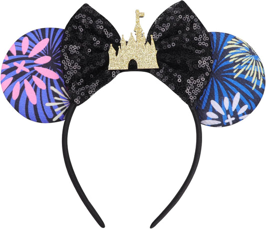 DRESHOW Mouse Ears Bow Sequins Party Decoration Cosplay Costume for Girls and Women