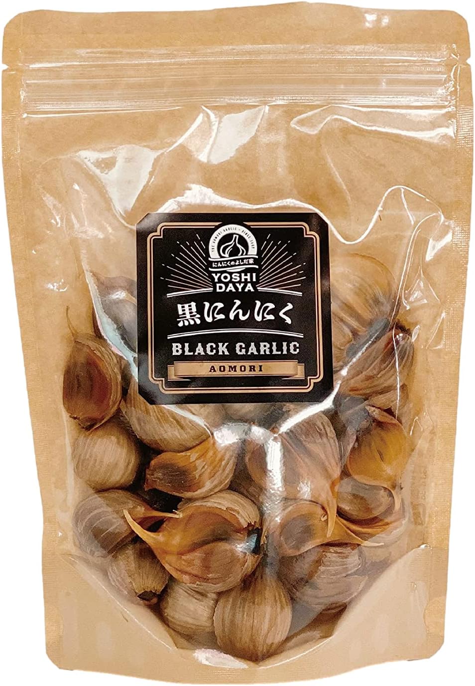 【 Aomori Black Garlic 】 Domestically Produced Black Garlic, No Additives, 90-Day Long-Term Aged, Fermented, Top-Grade Variety, Home-Grown, Aomori Prefecture, Fukuchi White Six Cloves, にんにくのよしだ家, 200G