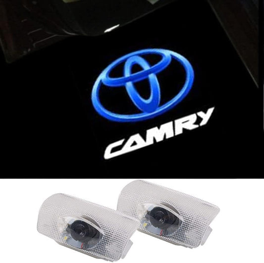 Set of 2 Courtesy Lamps, Camry 70 Series, 50 Series, 40 Series Logo Projection, Door Welcome Light, LED Ghost Shadow Light, Easy Installation