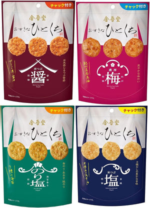 Kingodo Your Favorite Bite-sized 4 Types Assorted Total 12 Bags
