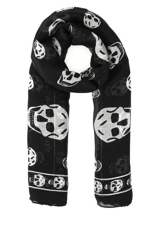 Alexander Mcqueen アレクサンダーマックイーンプリントシルクファウラード - Image 1