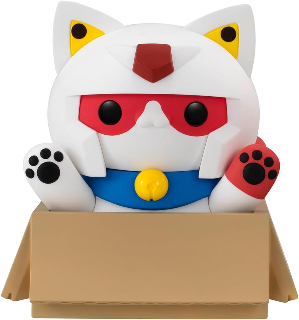 MEGA CAT PROJECT Mobile Suit Gundam Nyan Tomo Large Mobile Suit Nyan Dam Gundam Approx. 5.1 inches (130 mm), PVC Pre-painted Complete Figure