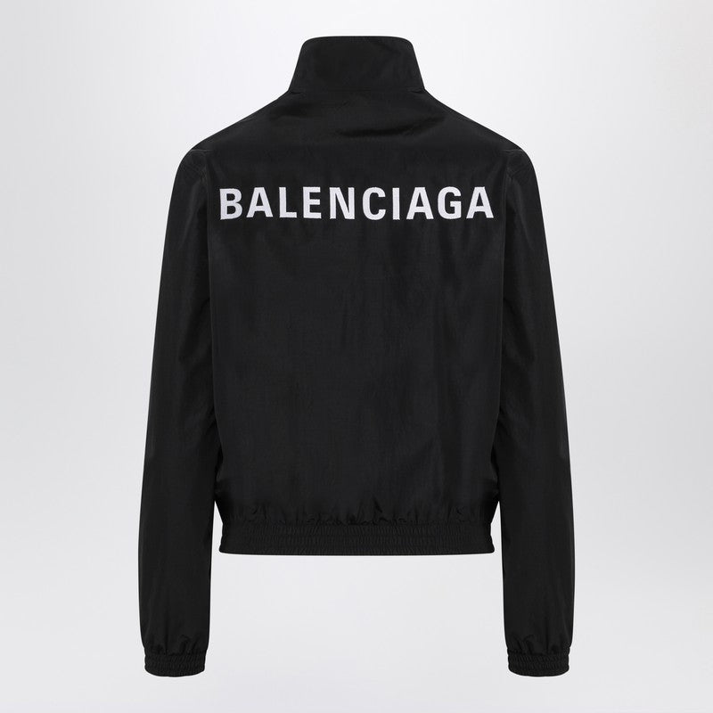 Balenciaga ジップとロゴ付きのバレンシアガブラックボンバージャケット - Image 1