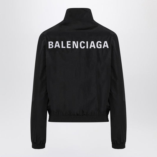 Balenciaga ジップとロゴ付きのバレンシアガブラックボンバージャケット - Image 1