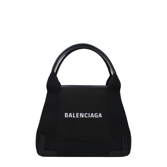 Balenciaga バレンシアガハンドバッグカバス女性ファブリックブラック - Image 1