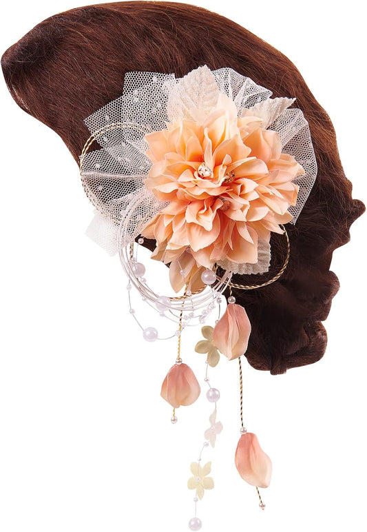OTAKUMARKET Hair Ornament, Yukata, Come-of-Age Ceremony, Flowers, Shichi-Go-San Hakama, Kimono, Hair Decoration, Kimono, Kimono, Kimono, Kimono, Kimono, Kimono, Hair Decoration, Long Sleeves, Hair