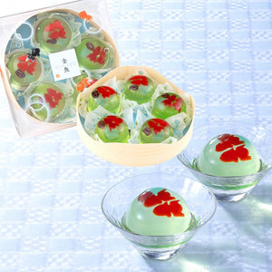 Soya Genkichihouan Goldfish, Pack of 5 (Gift, Souvenir, Sweets, Jelly, Jelly)