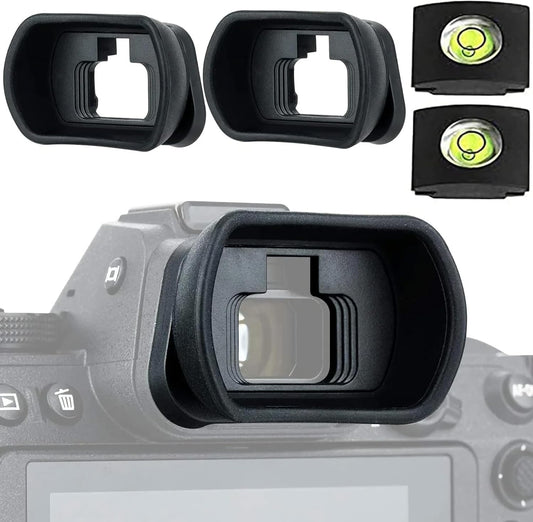 DK-29 Extended Eyepiece, Nikon Compatible, Eyepiece, Compatible Eyepiece, Eyepiece, Nikon Z5, Z6, Z7, Z6II, Z6III, Z7II, DK29, Mirrorless SLR Camera, Nikon Eyepiece, Includes Hot Shoe Cover Level (Set