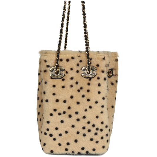 CHANEL 26A METIERS D'ART 'CHEETAH HAIR' BUCKET BAG