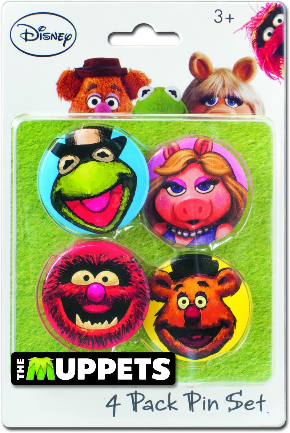 Disney The Muppets - Juego de 4 pines coleccionables de 1.25 pulgadas