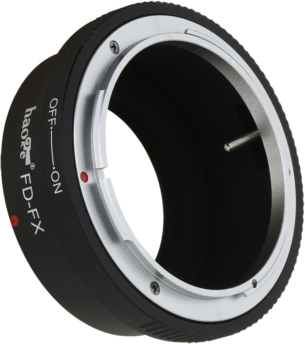 Haoge Lens Mount Adapter for Canon FD Lens to Fujifilm x-a1, x-a2, x-a3, x-a10, x-e1, x-e2, x-e2s, x-m1, x-pro1, x-pro2, x-t1, x-t2, x-t10, x-t20