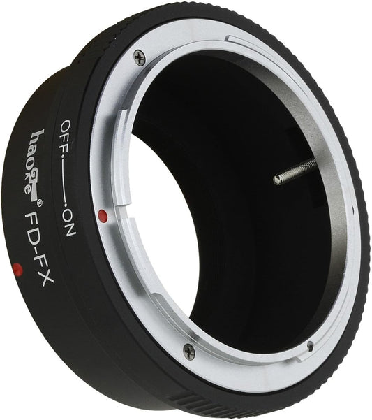 Haoge Lens Mount Adapter for Canon FD Lens to Fujifilm x-a1, x-a2, x-a3, x-a10, x-e1, x-e2, x-e2s, x-m1, x-pro1, x-pro2, x-t1, x-t2, x-t10, x-t20