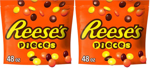 REESE'S PIECES Peanut Butter in a Crunchy Shell, Candy Bulk Bag, 48 oz (Pack of 2)