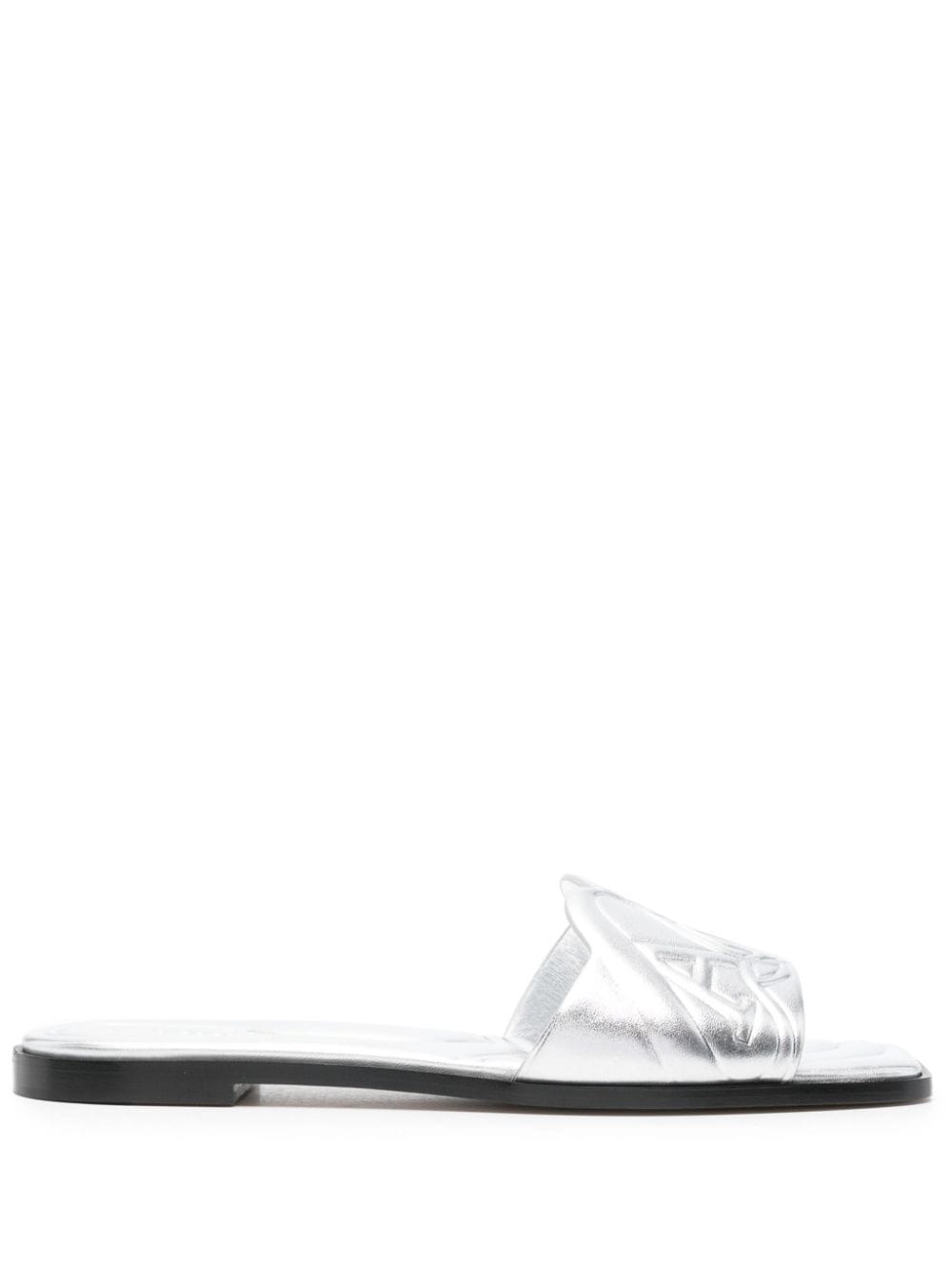 Alexander McQueen アレクサンダーMCクイーンシールレザーサンダル - Image 1