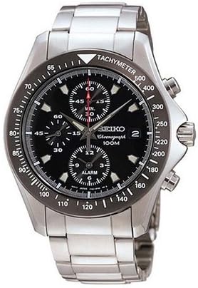 Seiko Watch Alarm Chronograph Men's SNA487PC SNA487P1 Men's Watch, Bracelet Type