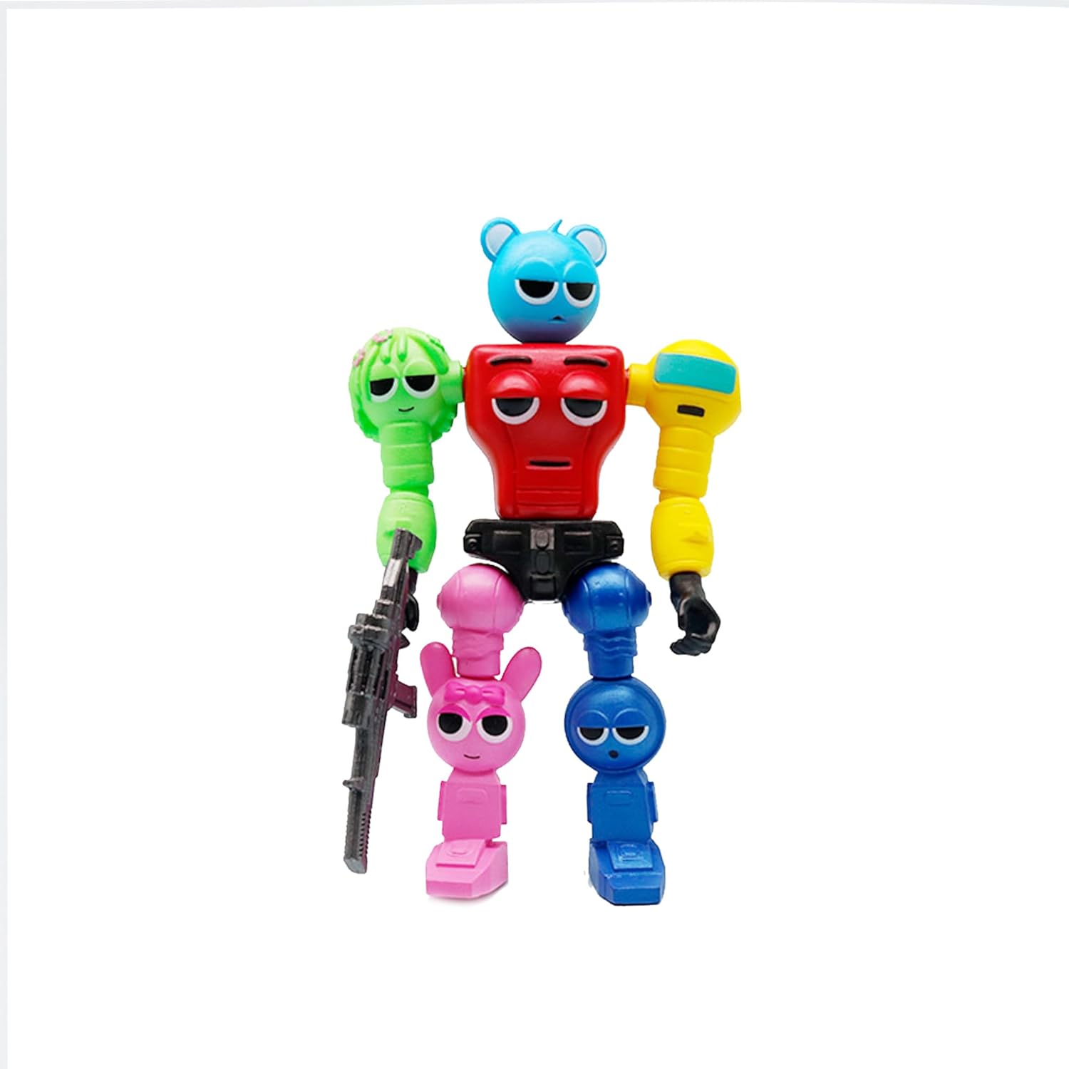 AAGWW Splanky Goods, Splanky Figure, Assembly, Joints, Animated Figurine, PVC Material, Popular Goods, Gift (A Type)