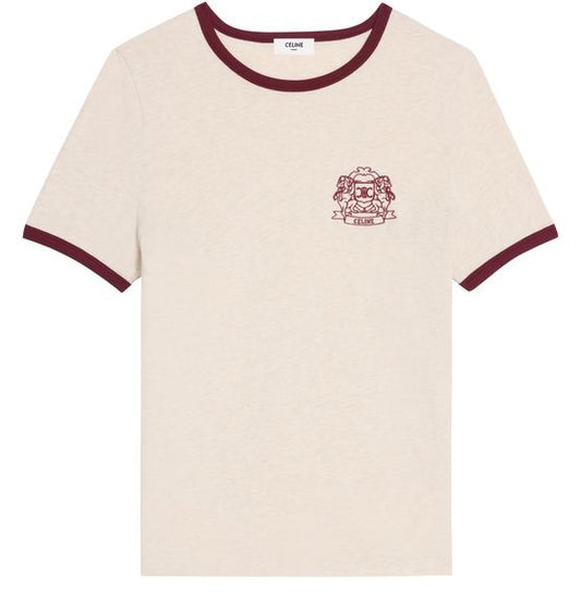 CELINE 70's blason t-shirt in cotton jersey - Image 1