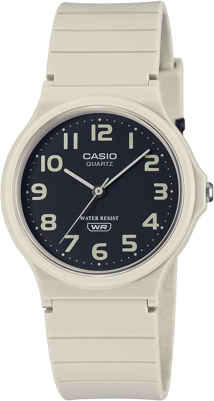Casio Chippukashi Analog Watch, MQ-24 Series, Overseas Model, Matte Beige MQ-24UC-8B, sports