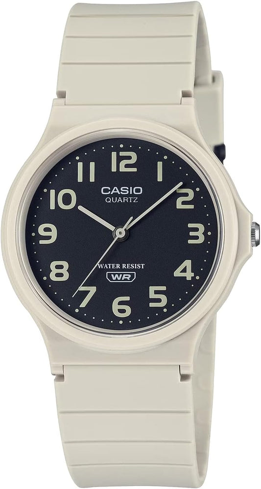 Casio Chippukashi Analog Watch, MQ-24 Series, Overseas Model, Matte Beige MQ-24UC-8B, sports