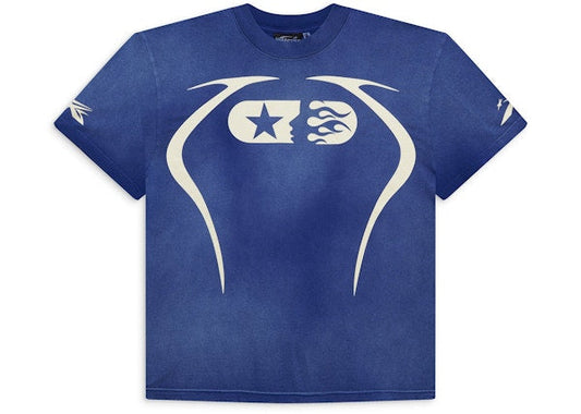 HELLSTAR 'WARM UP' BLUE TEE