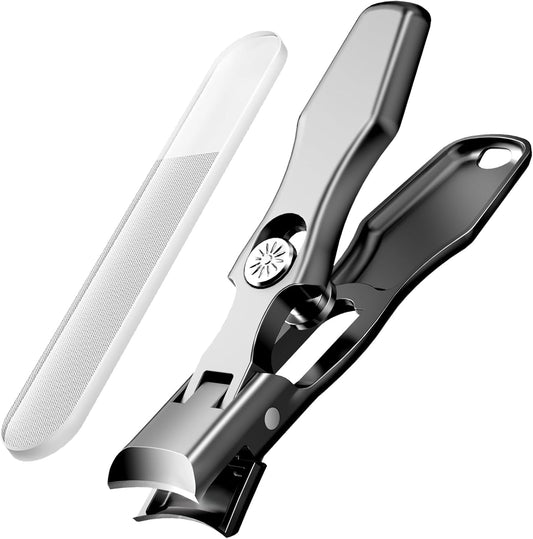Nail Clippers, Made in Japan, Stainless Steel, High Quality, Shatterproof, Nail Clippers Set, Nail File, Nail File, Extra Large Opening, One-Click Switch, Storage Case, Waterproof, For Hands and Feet