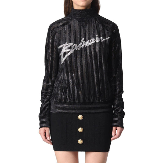 Balmain High Neckロゴセーター - Image 1