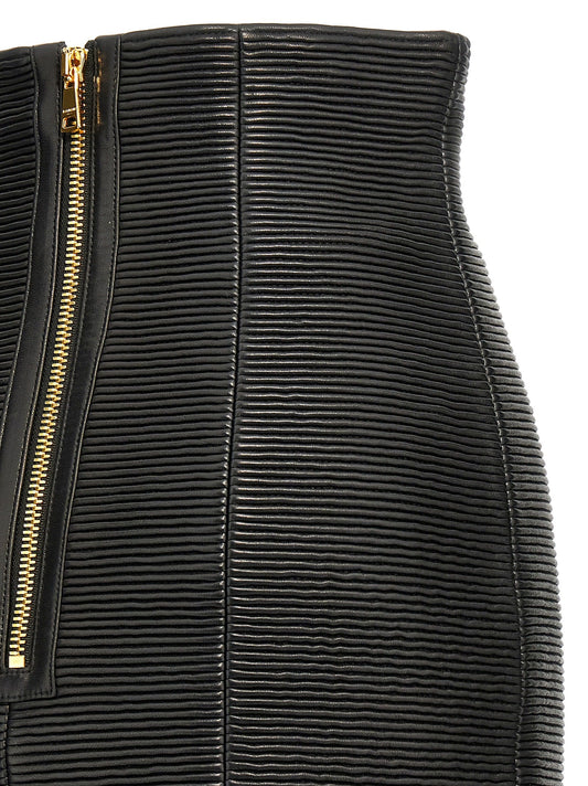 Balmain 'HW Rolled' Skirt - Image 1