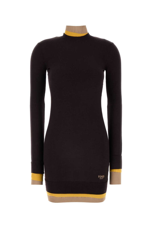 Fendi フェンディプラムウールブレンドドレス - Image 1