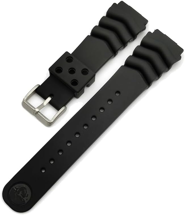 for Seiko Watch Band, 0.7 inch (18 mm), 0.8 inch (20 mm), 0.8 inch (22 mm), Watch Band, Silicone Band, Waterproof Replacement Watch Strap, Easy Adjustment, For Diving, Sports Loop, Lightweight,