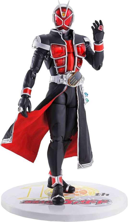 S.H. Figuarts Kamen Rider Wizard Flame Style 10th Anniversary Version, Approx. 5.7 inches (145 mm), ABS & PVC & Fabric, Pre-painted Action Figure